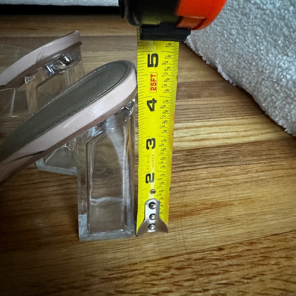 Fashion Nova Clear Heels size 10 - Picture 7 of 7